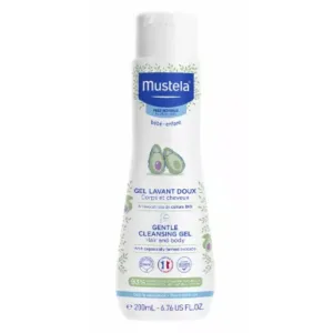 Gel de curatare delicat pentru par si corp, Mustela | 200 ml