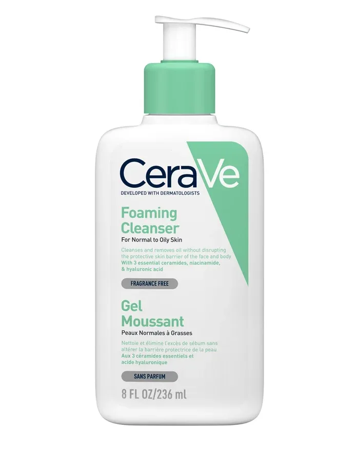 Gel de curatare spumant pentru ten normal-gras, CeraVe | 236 ml — preț și oferte