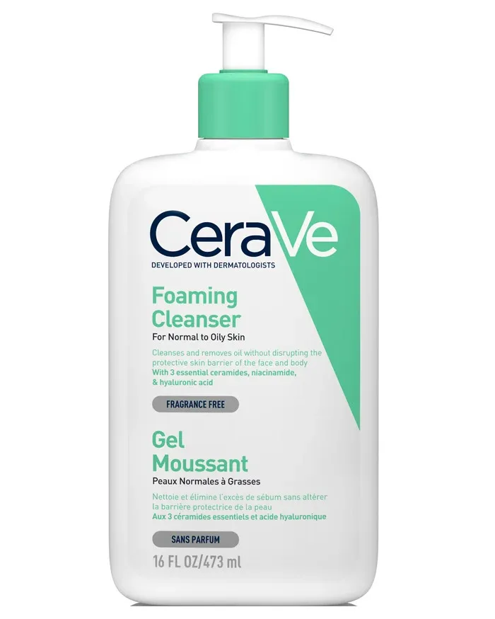 Gel de curatare spumant pentru ten normal-gras, CeraVe | 473 ml — preț și oferte