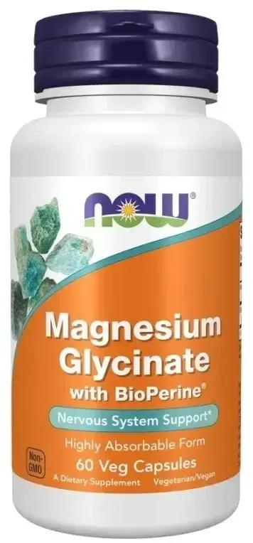 Now Foods Magneziu 100 mg cu Bioperine, 60 capsule — preț și oferte