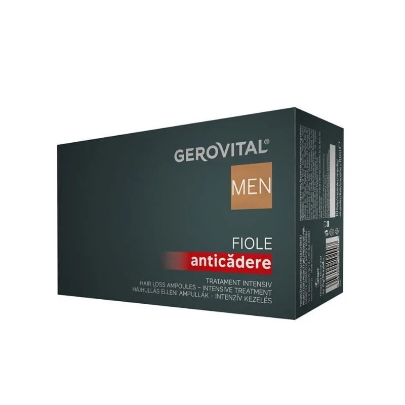 Fiole anticaderea parului Men, 10 fiole*10 ml, Gerovital FARMEC — preț și oferte