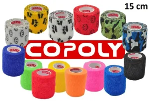 COPOLY 15cm x 457cm bandaj autoaderent MIXED COLOURS