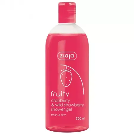 Gel de dus cu merisoare si capsuni salbatice Fruity, Ziaja | 500 ml — preț și oferte