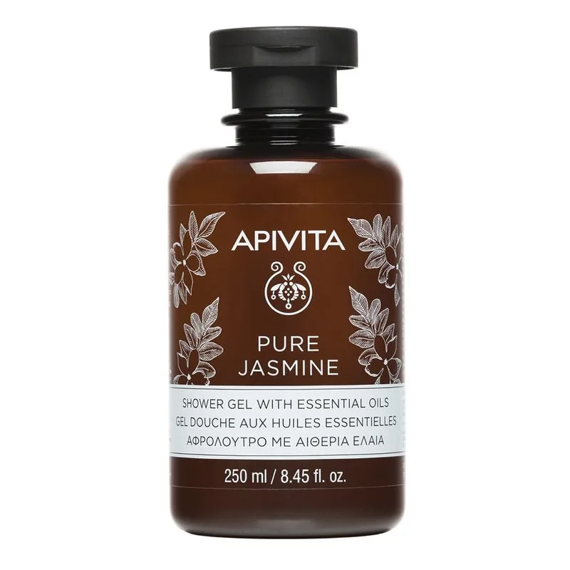 Gel de dus hidratant cu iasomie Pure Jasmine, Apivita | 250 ml — preț și oferte