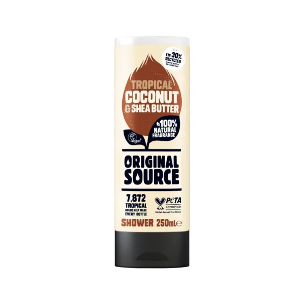 Gel de dus ORIGINAL SOURCE Tropical cocos si unt shea, Luksja | 500 ml LUKSJA INFINITY — preț și oferte