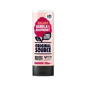 Gel de dus ORIGINAL SOURCE vanilie si zmeura, Luksja | 500 ml