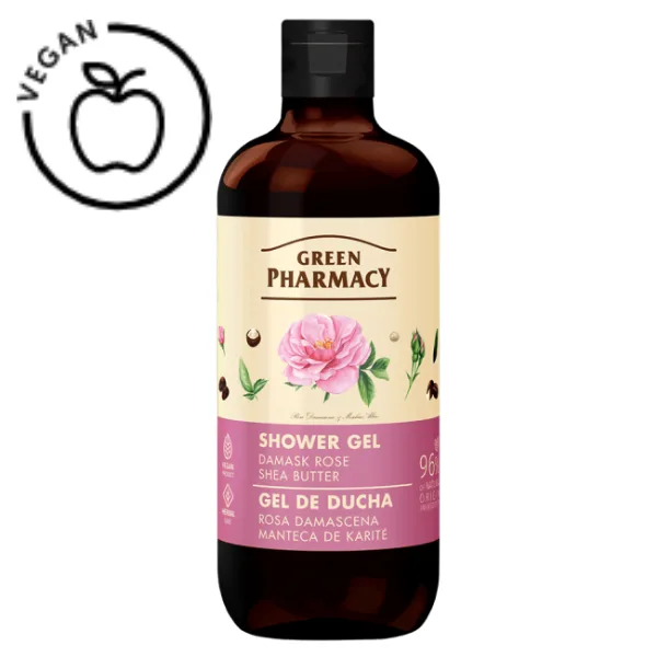 Gel de dus Trandafir de Damasc si Unt de Shea, Green Pharmacy | 500 ml GREEN PHARMACY INFINITY — preț și oferte