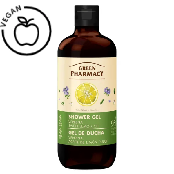 Gel de dus Verbena si Ulei de Lamaie Dulce, Green Pharmacy | 500 ml GREEN PHARMACY INFINITY — preț și oferte
