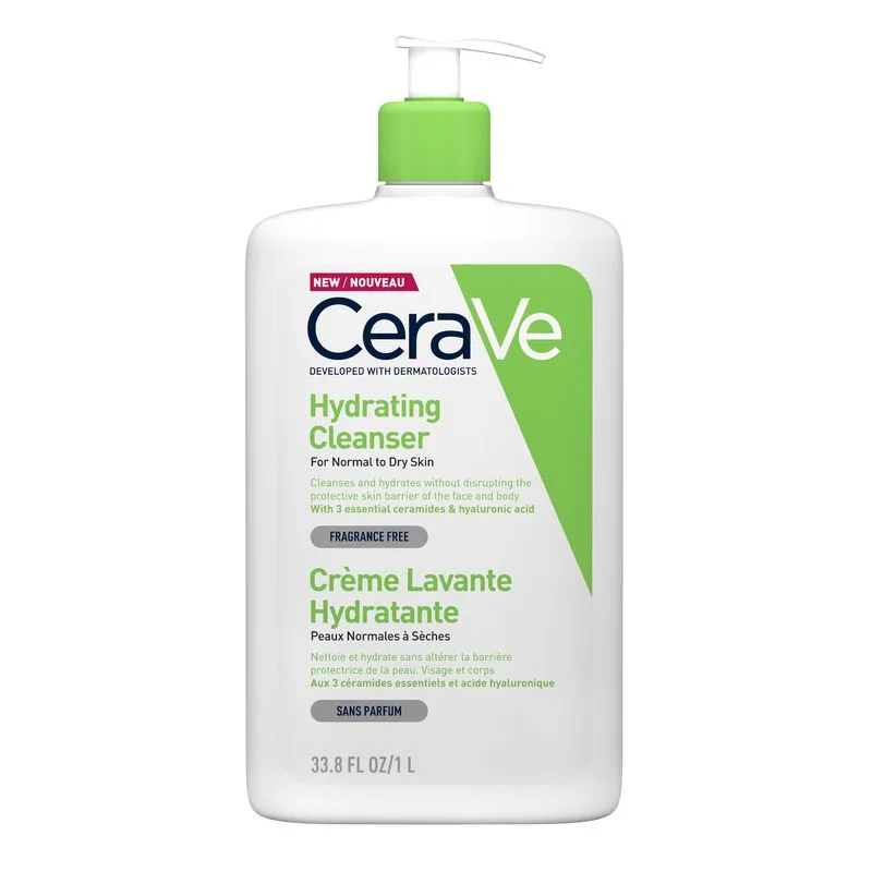 Gel de spalare hidratant pentru piele normal-uscata, CeraVe | 1000 ml — preț și oferte