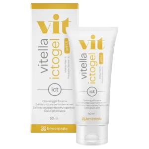 Gel de spalare pentru ten gras si acneic Vitella Ictogel,  Benemedo | 50 ml