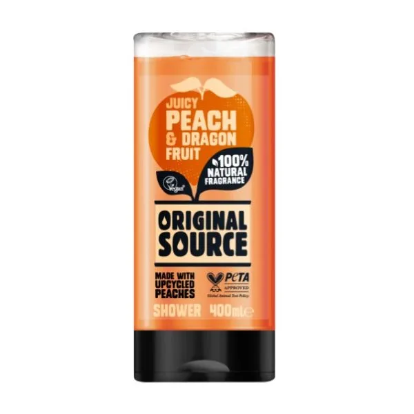 Gel dus ORIGINAL SOURCE piersica si fructul dragonului, Luksja | 400 ml LUKSJA INFINITY — preț și oferte