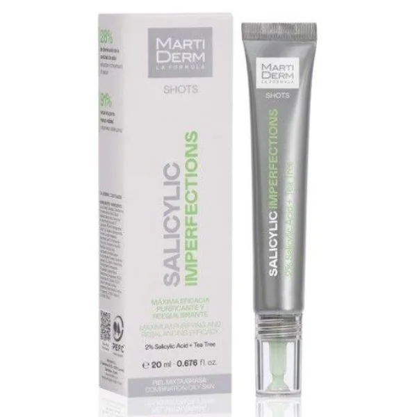Gel fluid anti-imperfectiuni cu acid salicilic Imperfections Shots, Martiderm | 20 ml — preț și oferte