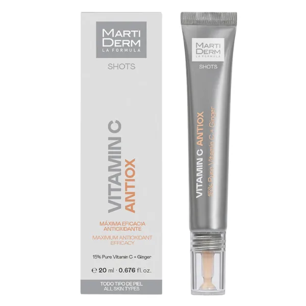 Gel fluid antioxidant cu vitamina C Antiox Shots, Martiderm | 20 ml — preț și oferte