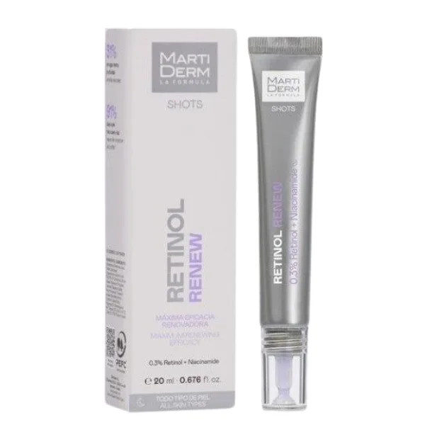 Gel fluid regenerant cu retinol si niacinamide Renew Shots, Martiderm | 20 ml — preț și oferte