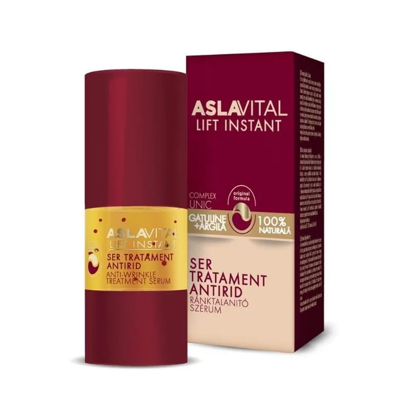 Ser pentru tratament antirid Lift Instant, 15 ml, AslaVital FARMEC — preț și oferte