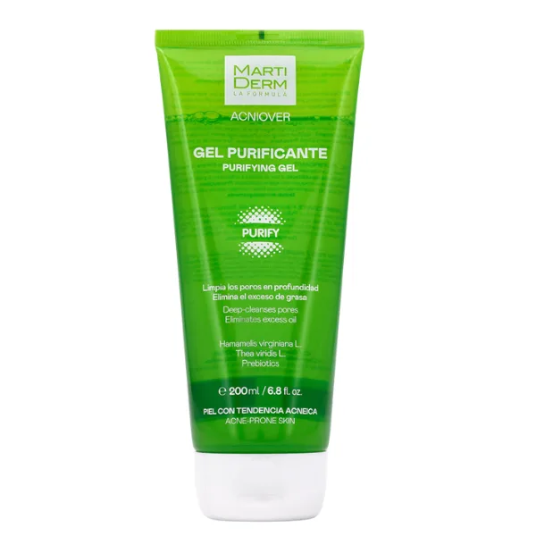Gel purifiant de curatare cu ceai verde si probiotice Acniover, Martiderm | 200 ml — preț și oferte