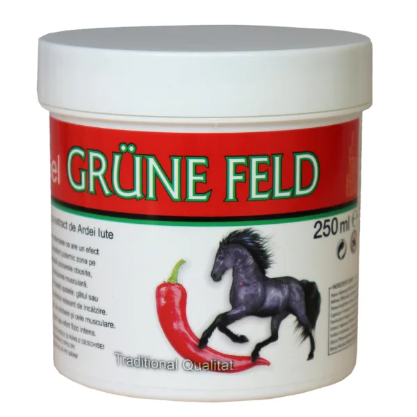 Gel Puterea Calului cu extract de Ardei Iute Grunes Feld, Elina Med | 250 ml — preț și oferte