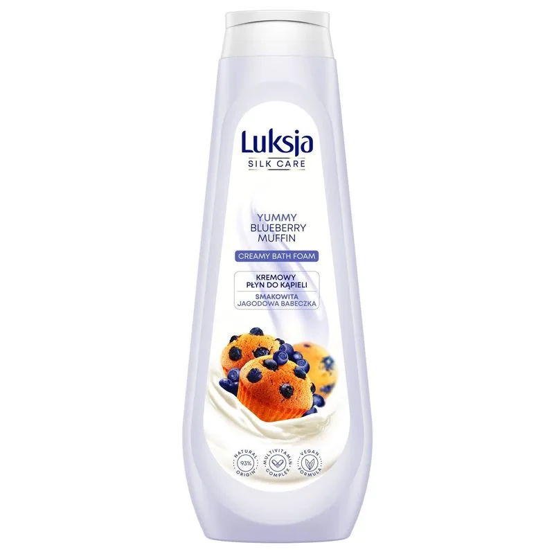 Gel spuma de baie Luksja Silk & Care Yummy Blueberry Muffin, Luksja | 900 ml LUKSJA INFINITY — preț și oferte