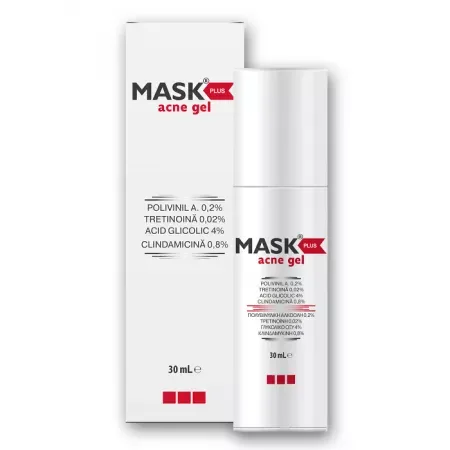 Gel tratament pentru acneea inflamatorie Mask Plus Acne Gel, Meditrina Pharmaceuticals | 30 ml SOLARTIUM GROUP — preț și oferte