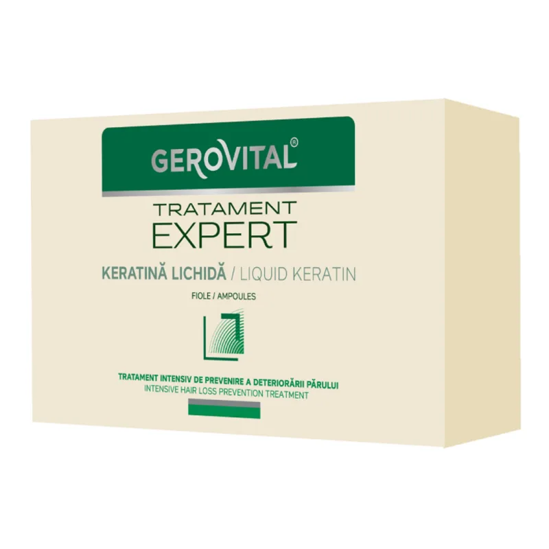 Keratina lichida Tratament Expert, 10 fiole*10 ml, Gerovital FARMEC — preț și oferte