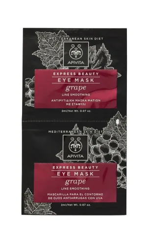 Apivita Anti-îmbătrânire Mască de ochi de ridicare cu struguri 2x2ml