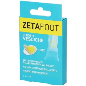 Zetafoot plasturi hidrocoloizi 6 buc - protecție și vindecare pentru bășici