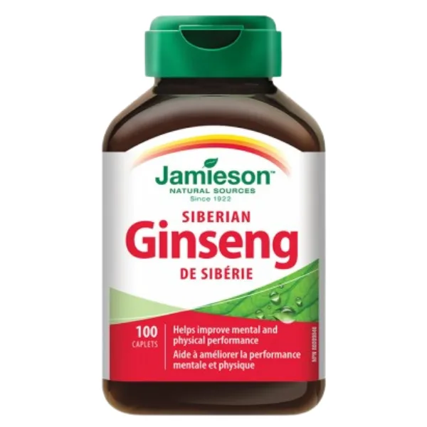 Ginseng Siberian, Jamieson | 100 comprimate JAMIESON LABORATOIRES — preț și oferte