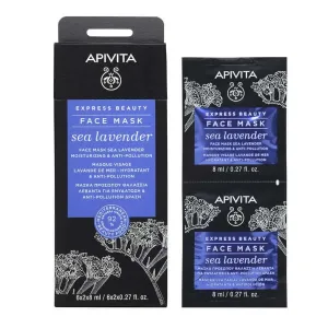 Apivita Mască antipoluare - Lavandă de mare 2x8ml