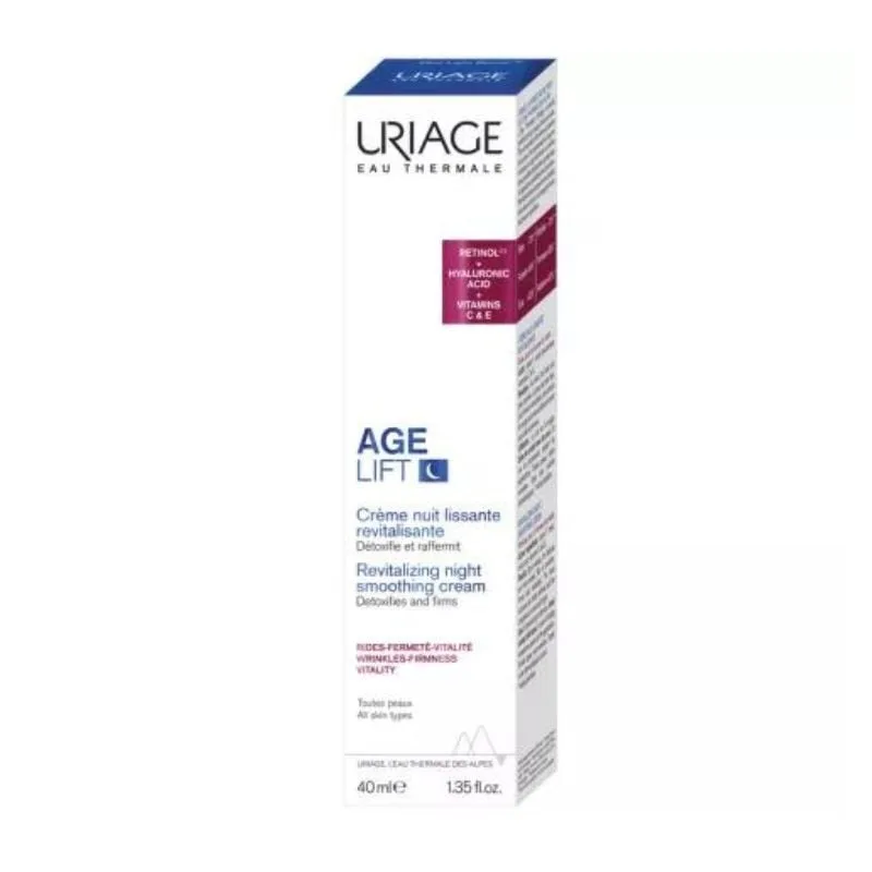Crema detox revitalizanta de noapte Age Lift, 40 ml, Uriage — preț și oferte