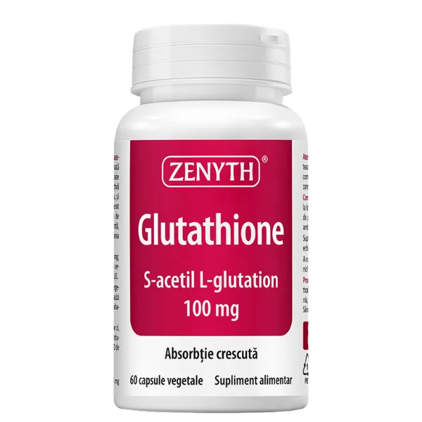 Glutathione 100 mg, Zenyth | 60 capsule — preț și oferte