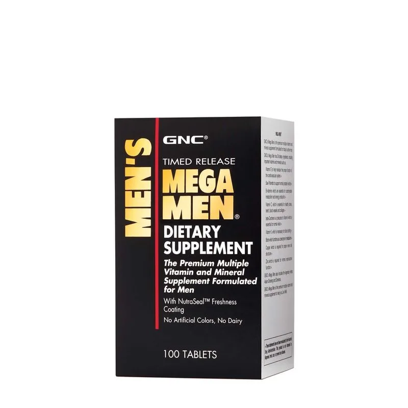 GNC  Mega Men, Complex de Multivitamine Pentru Barbati | 100 tb — preț și oferte
