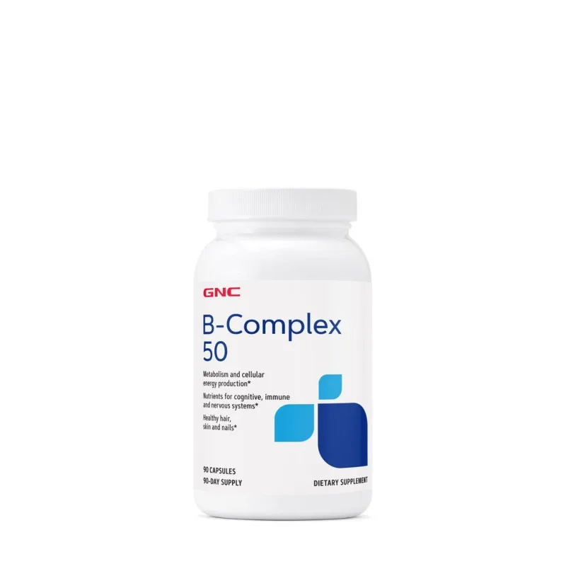GNC B Complex 50, Complex de Vitamine B | 90 cps — preț și oferte