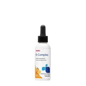 GNC B-Complex, Complex de Vitamine B Lichid, cu Aroma Naturala de Portocale | 60 ml