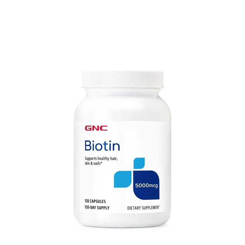 GNC Biotin 5000 Mcg, Biotina | 120 Cps — preț și oferte