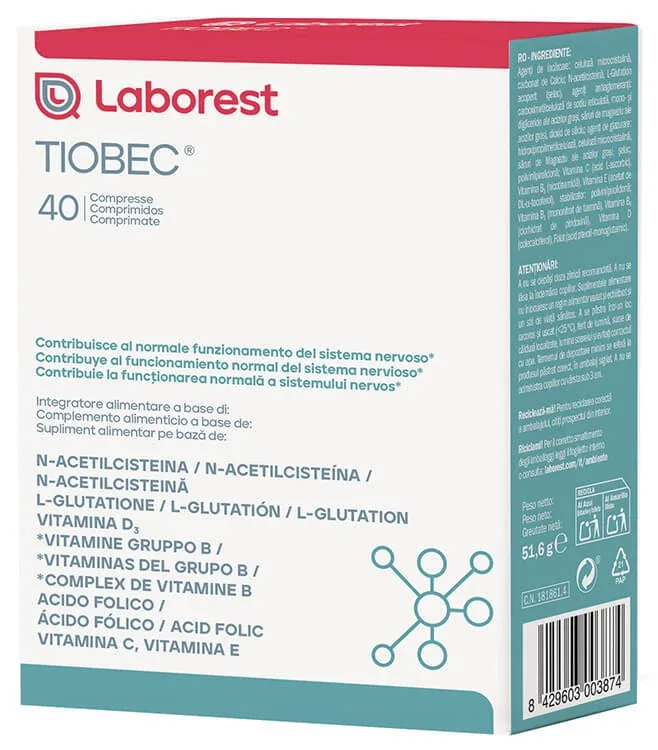 THIOBEC 40CPR NF — preț și oferte