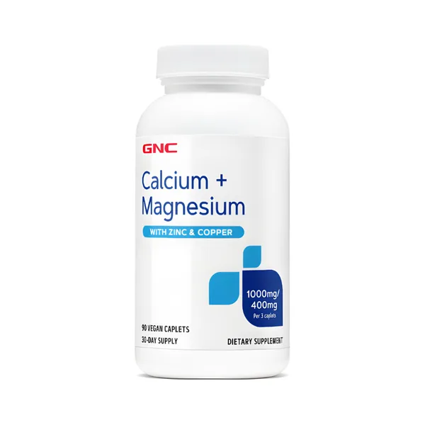 GNC Calciu 1000 mg magneziu 400 mg with zinc & copper | 90 tablete — preț și oferte