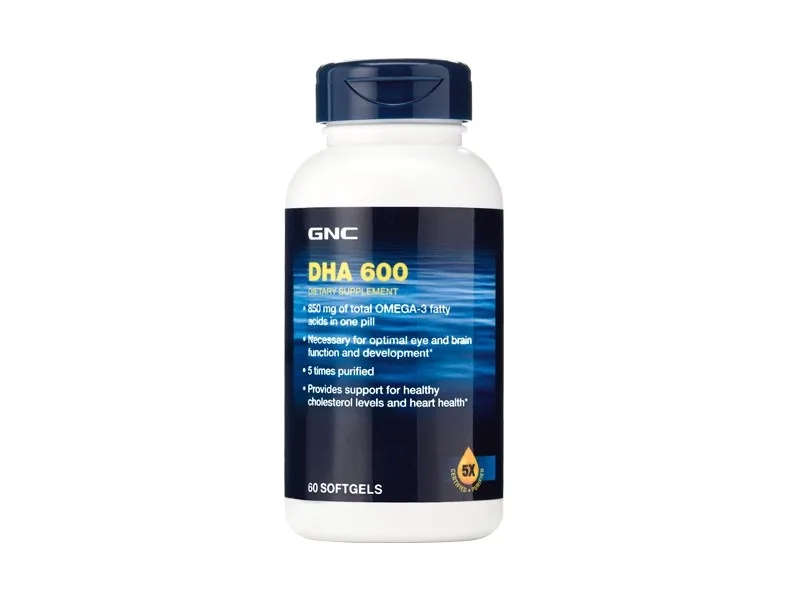 GNC DHA 600, Acizii Grasi DHA Omega-3 | 60 cps — preț și oferte