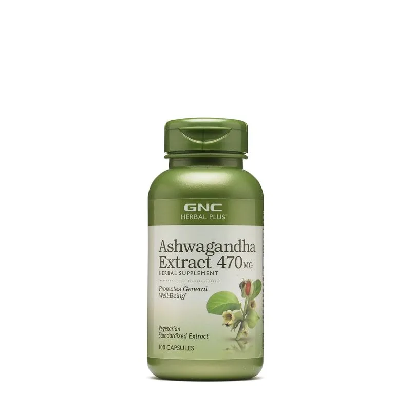 GNC Herbal Plus Ashwagandha Extract 470 Mg | 100 Cps — preț și oferte