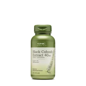 GNC Herbal Plus Black Cohosh 40 mg, Extract Standardizat de Cohos Negru | 100 cps