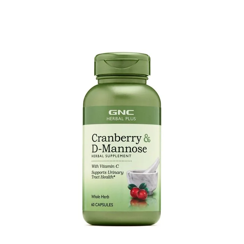 GNC Herbal Plus Cranberry & D-mannose cu Vitamina C | 60 Cps — preț și oferte
