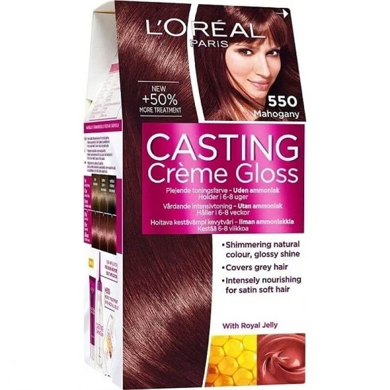 L'OREAL CASTING CREME GLOSS TRATAMENT COLORANT FĂRĂ AMONIAC 550 MAHOGANY L'Oréal Paris — preț și oferte