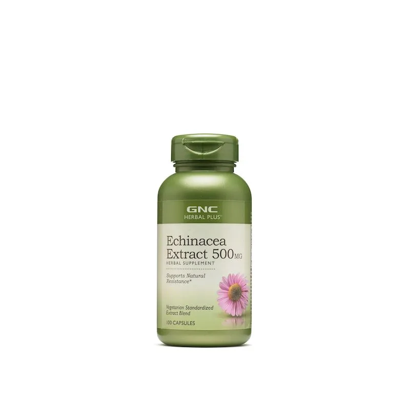 GNC Herbal Plus Extract de Echinaceea 500 mg | 100 capsule — preț și oferte