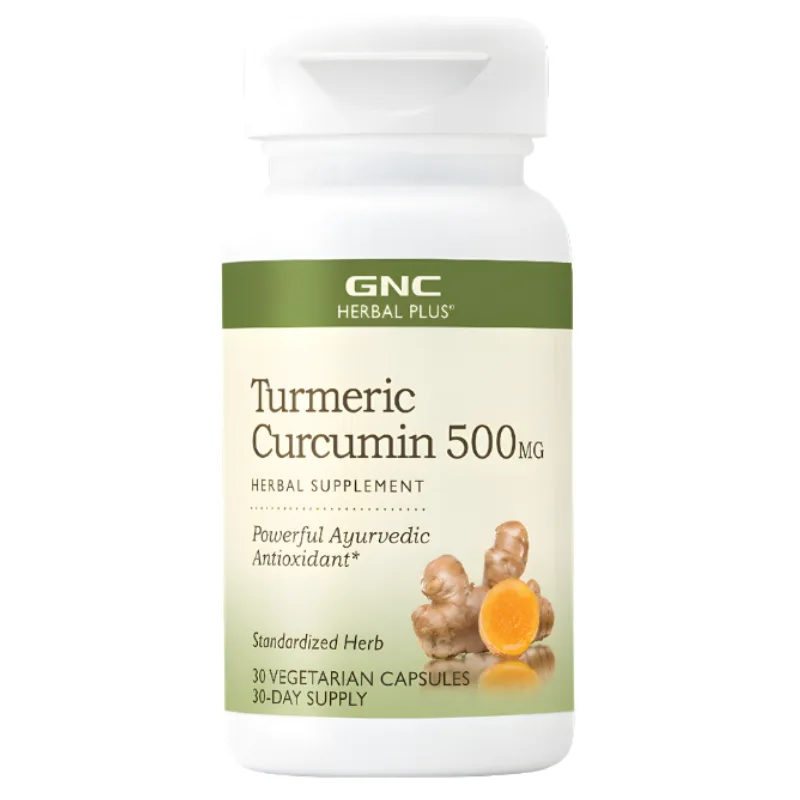GNC Herbal Plus Turmeric Curcumin 500 mg, General Nutrition Corp | 30 capsule — preț și oferte