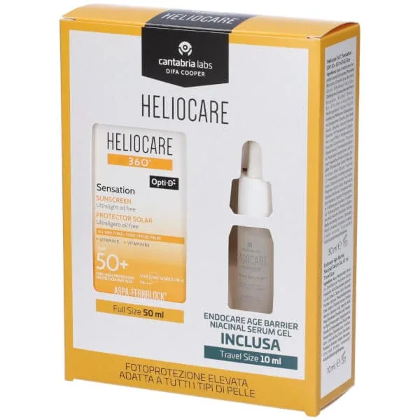 Heliocare 360° Sensation + ser barieră împotriva îmbătrânirii Endocare — preț și oferte