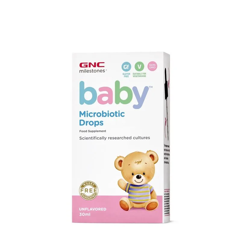 GNC Milestones Baby Microbiotic Drops, Probiotic Picaturi Pentru Bebelusi | 30 Ml — preț și oferte