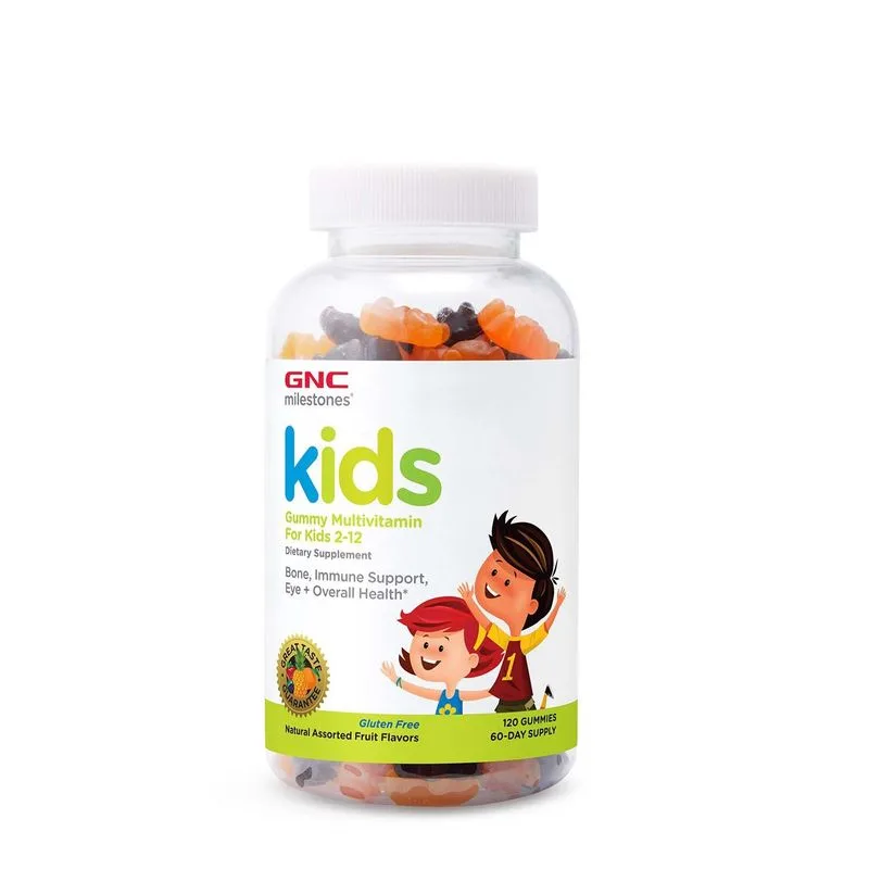 GNC Milestones Kids Multivitamin Gummy, Multivitamine Pentru Copii 2-12 Ani | 120 Jeleuri — preț și oferte