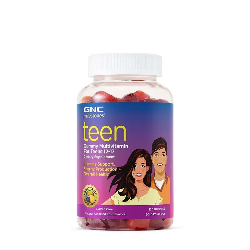 GNC Milestones Teen, Multivitamine Jeleuri pentru Adolescenti 12-17 ani |  120 buc — preț și oferte