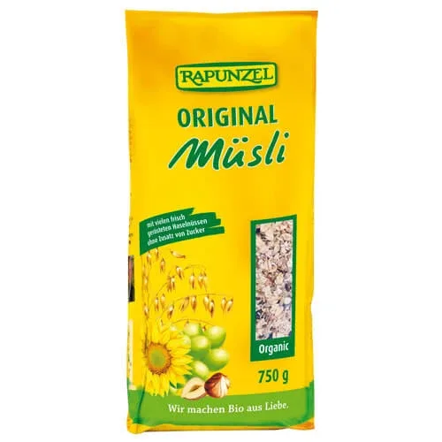 Rapunzel Original Muesli fără zahăr adăugat 750 G — preț și oferte
