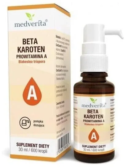 Medverita Beta-Caroten provitamina A 600 picături 30 ml — preț și oferte