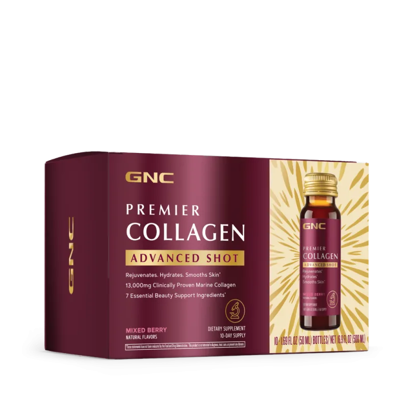 GNC Premier Collagen Advanced Shot  | 10 x 50 ml — preț și oferte